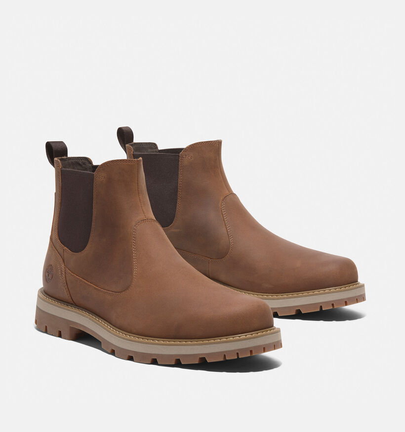 Timberland Britton Road Chelsea Bottines en Cognac pour hommes (344965) - pour semelles orthopédiques