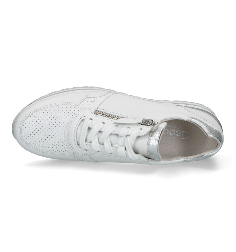 Gabor OptiFit Witte Sneakers in leer (319465)