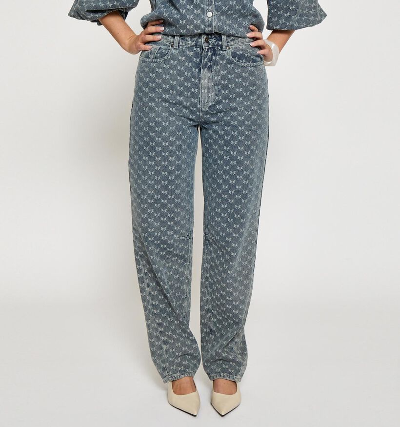 Minus Sienne Bows Jeans en Bleu pour femmes (366698)