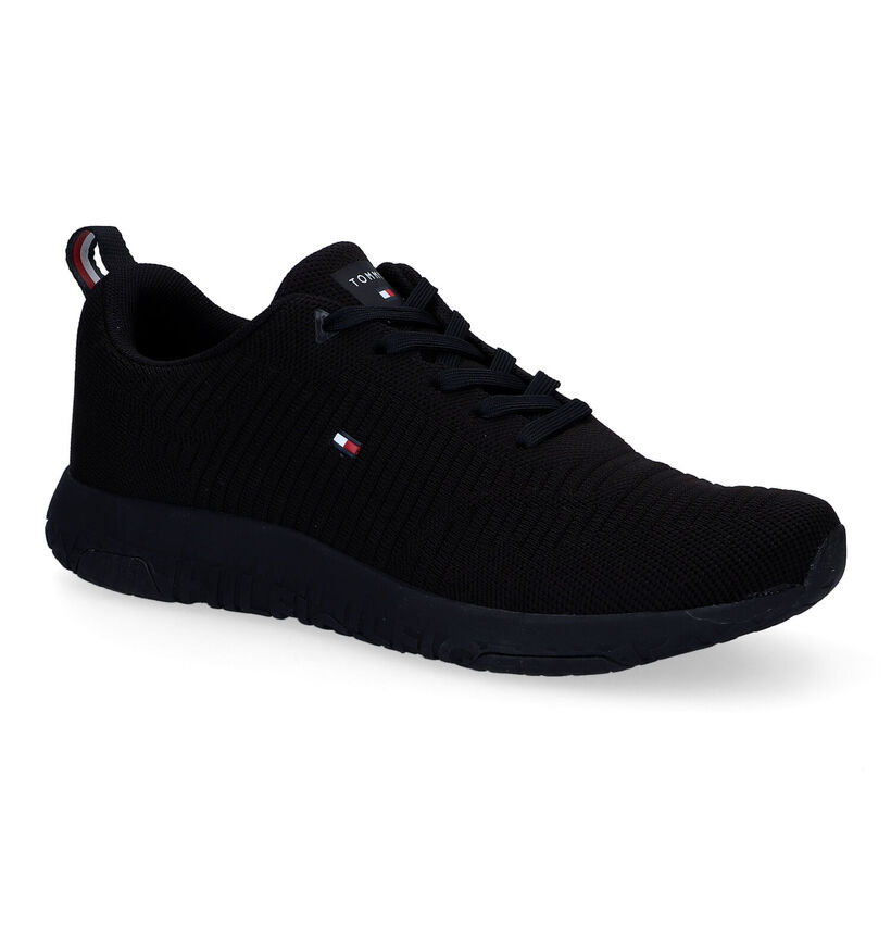 Tommy Hilfiger Corporate Zwarte Sneakers voor heren (332954) - geschikt voor steunzolen