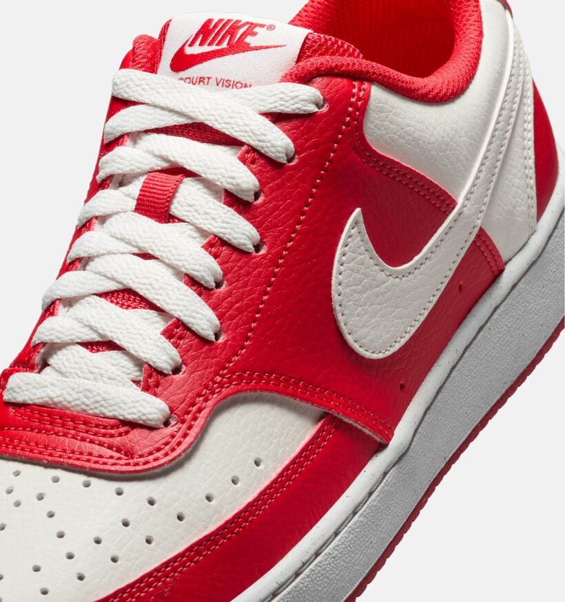 Nike Court Vision Low Next Nature Baskets en Rouge pour femmes (350451)