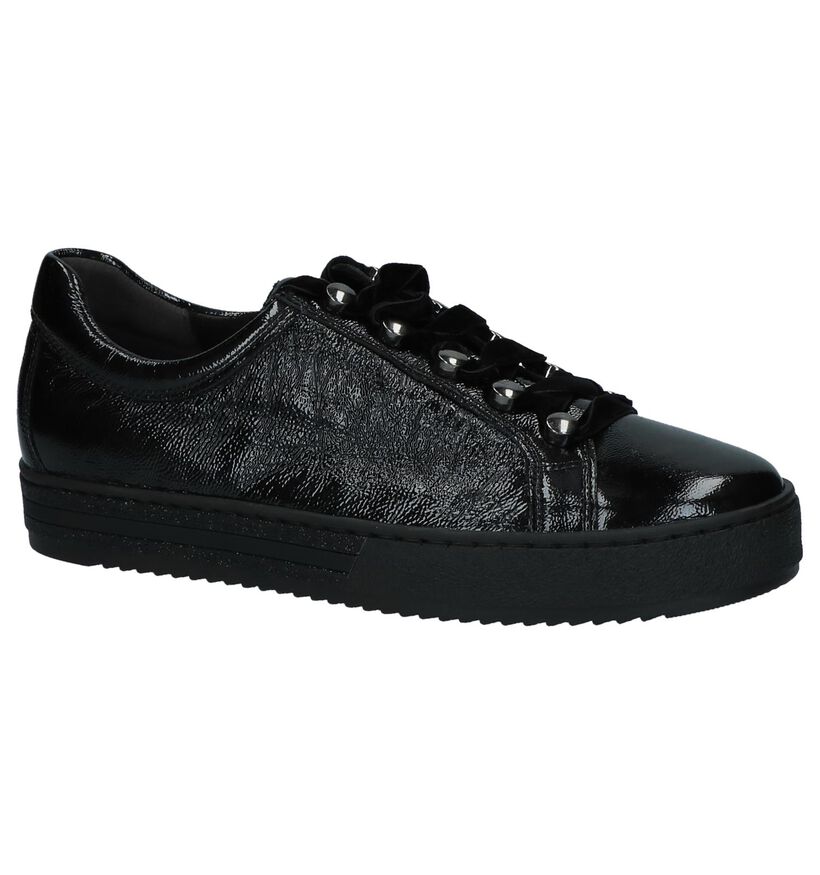 Gabor Optifit Zwarte Sneakers in lakleer (231342)