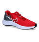 Nike Star Runner 3 Baskets en Rouge pour filles, garçons (316247)