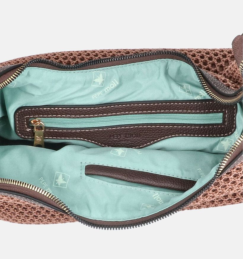 Pepe Moll Abbey Donkerbruine Schoudertas voor dames (375240)