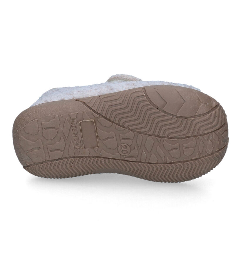 Milo & Mila Pantoufles pour bébé en Beige pour garçons (332428) - pour semelles orthopédiques
