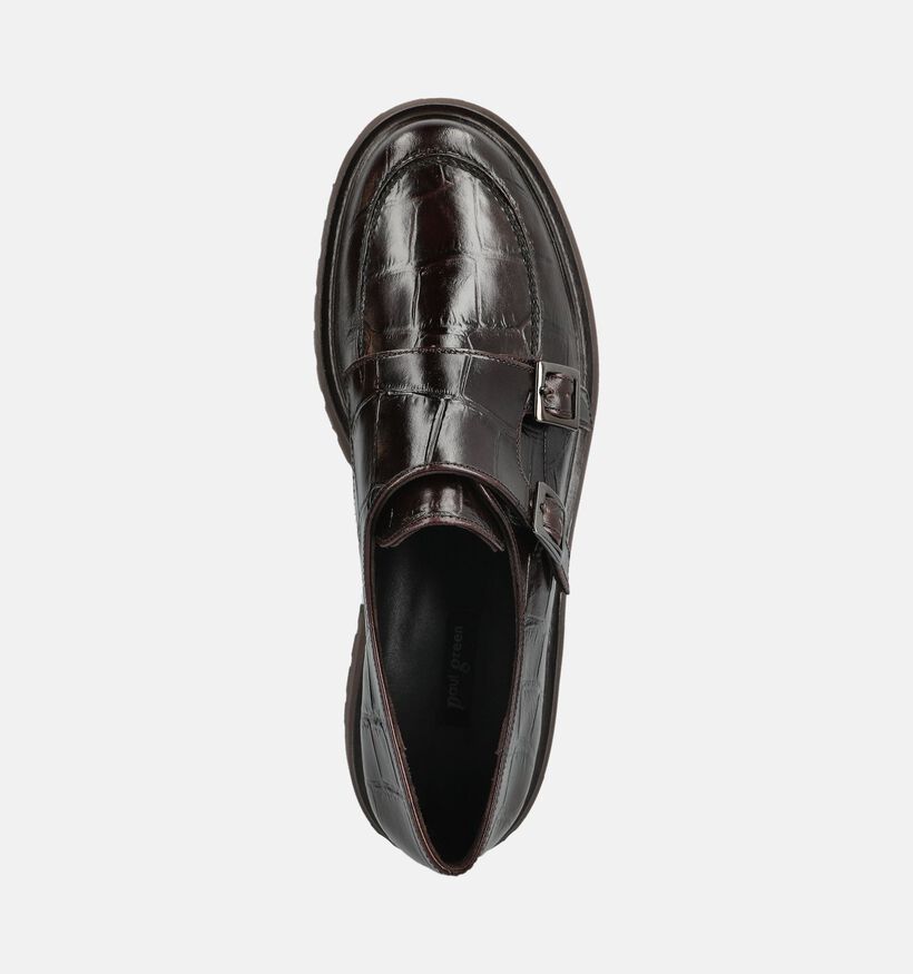 Paul Green Donkerbruine Loafers voor dames (379780)