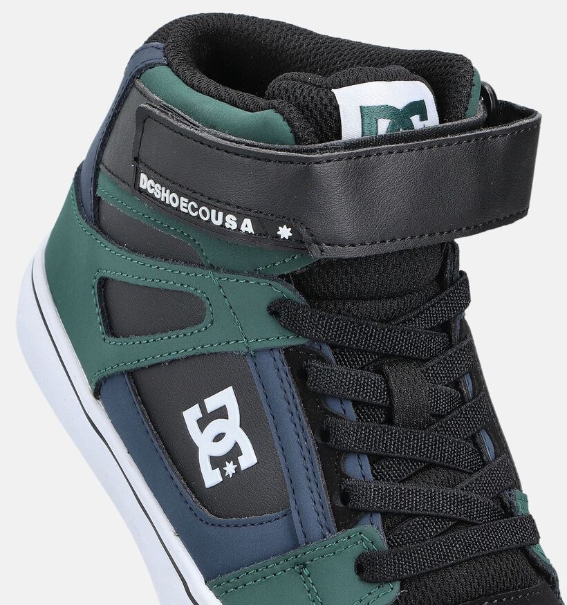 DC Shoes Pure High Baskets montantes en Vert pour filles, garçons (370356)