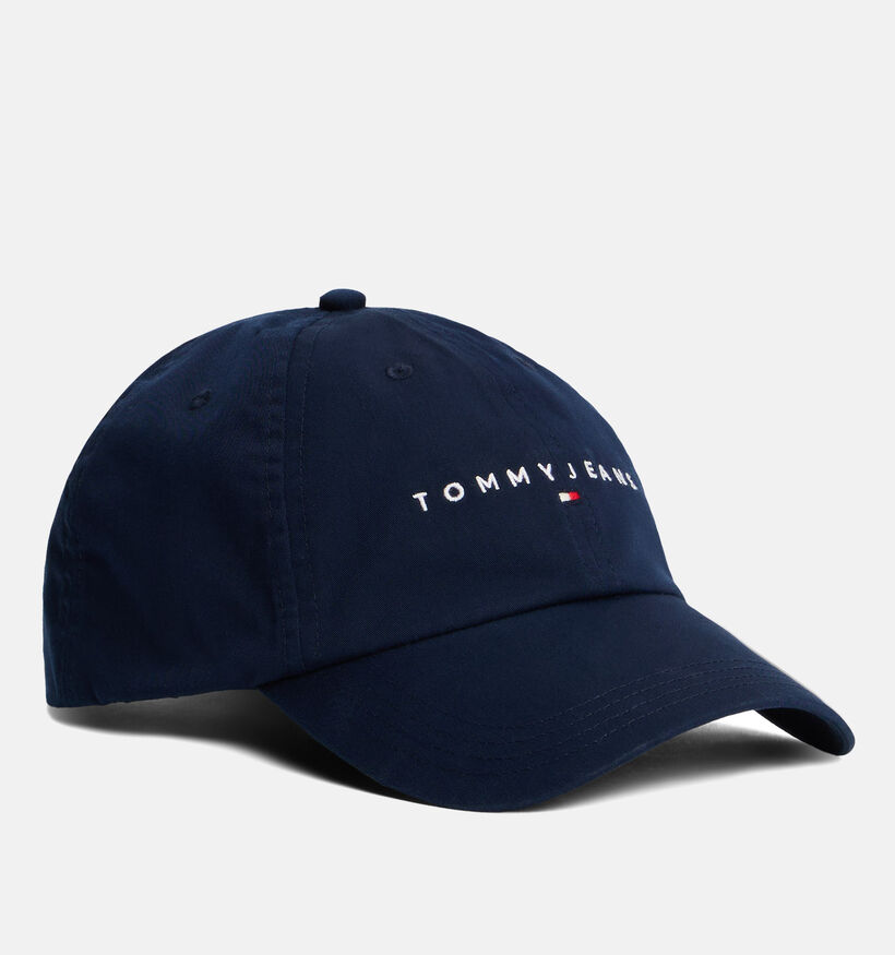 Tommy Hilfiger Linear Logo 6 Panel Donkerblauwe Pet voor dames (362657)