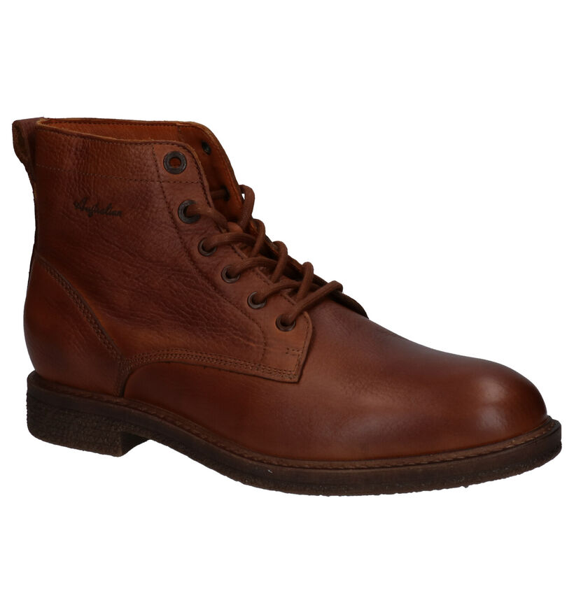 Australian Claymore Bottines en Cognac en cuir (256284)