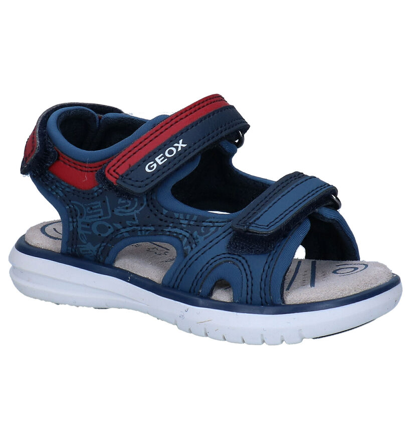 Geox Maratea Sandales en Bleu en simili cuir (302112)