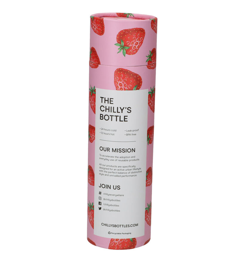 Chilly's Icons Strawberry Roze Drinkbus 500ml (275762)