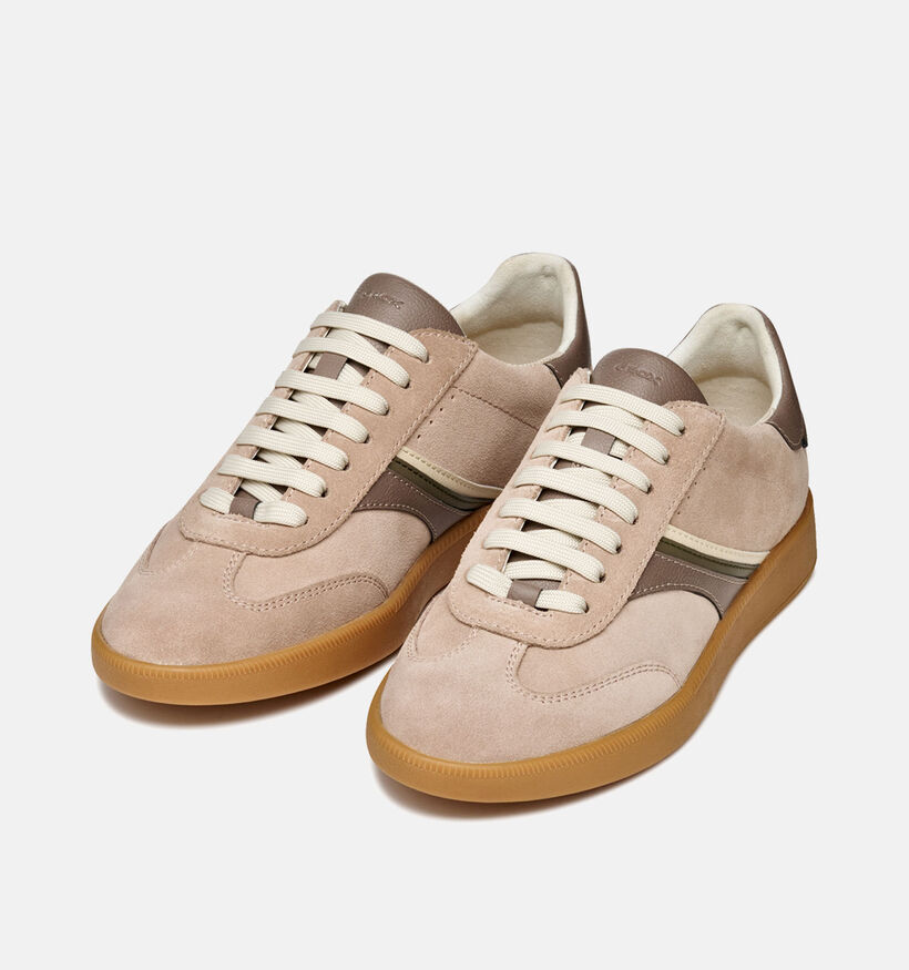 Geox Meleda Baskets en Taupe pour femmes (360133) - pour semelles orthopédiques