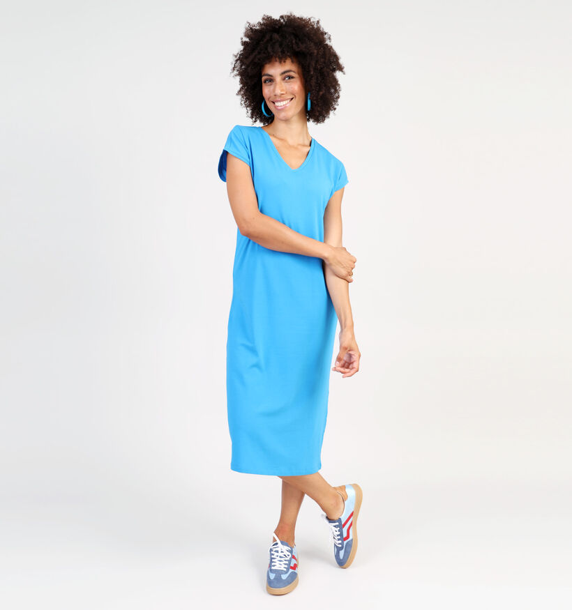 Vero Moda Barbara Blauwe T-shirt jurk voor dames (337306)