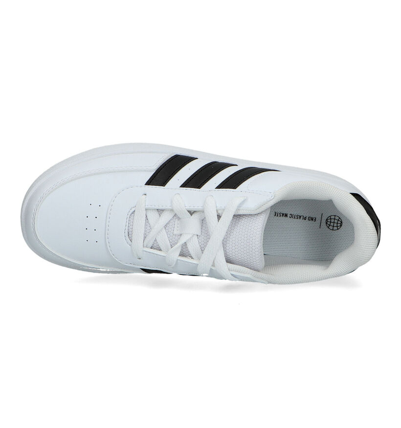 adidas Breaknet Baskets en Blanc pour filles, garçons (318945) - pour semelles orthopédiques
