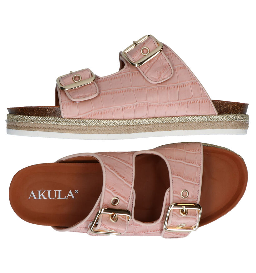 Akula Espadrilles en Cognac en cuir (289461)