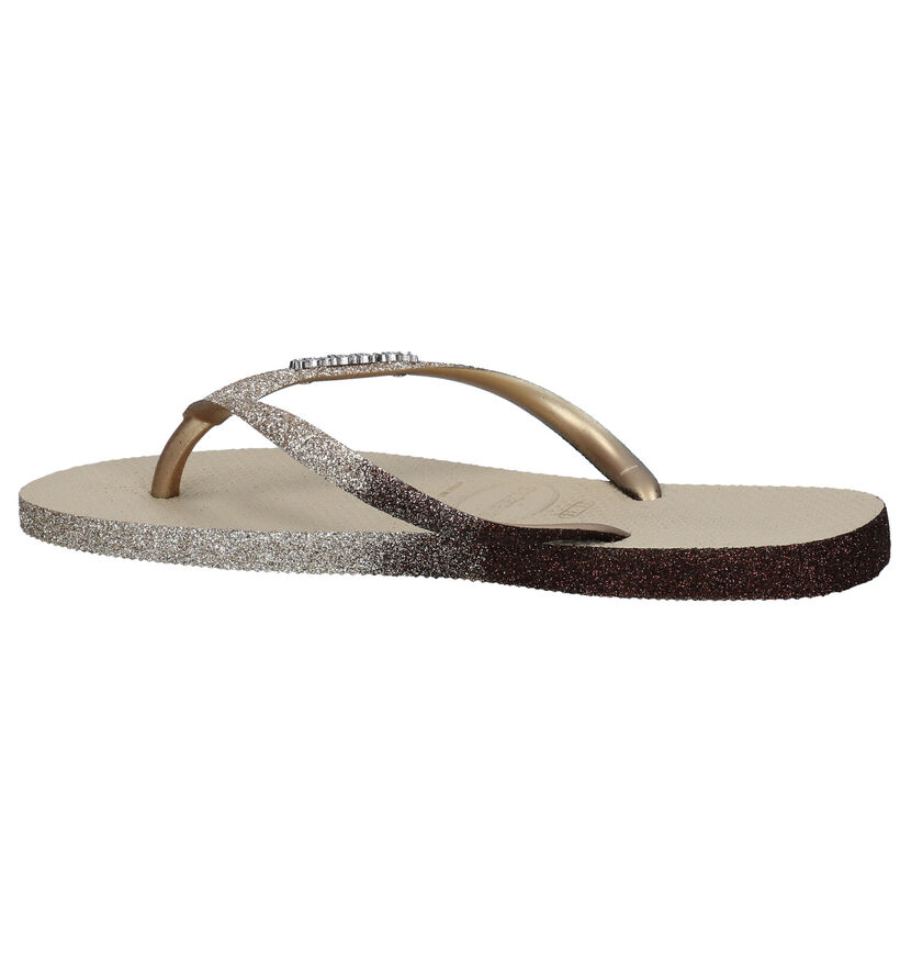 Havaianas Slim Tongs en Beige en synthétique (289779)