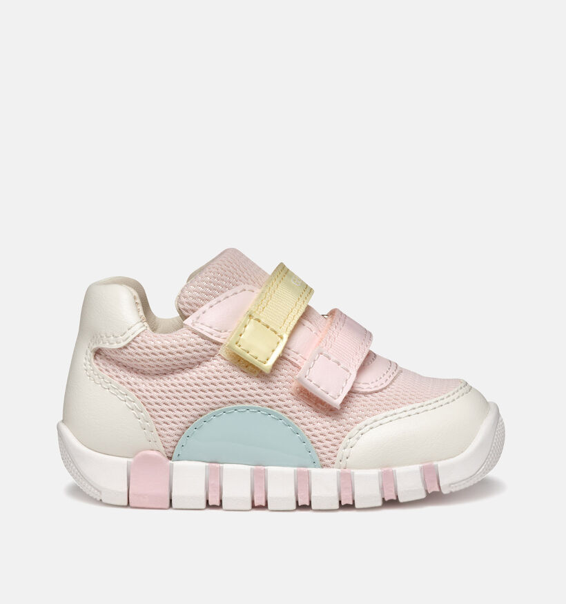 Geox Iupidoo Baskets en Rose pour filles (351925) - pour semelles orthopédiques