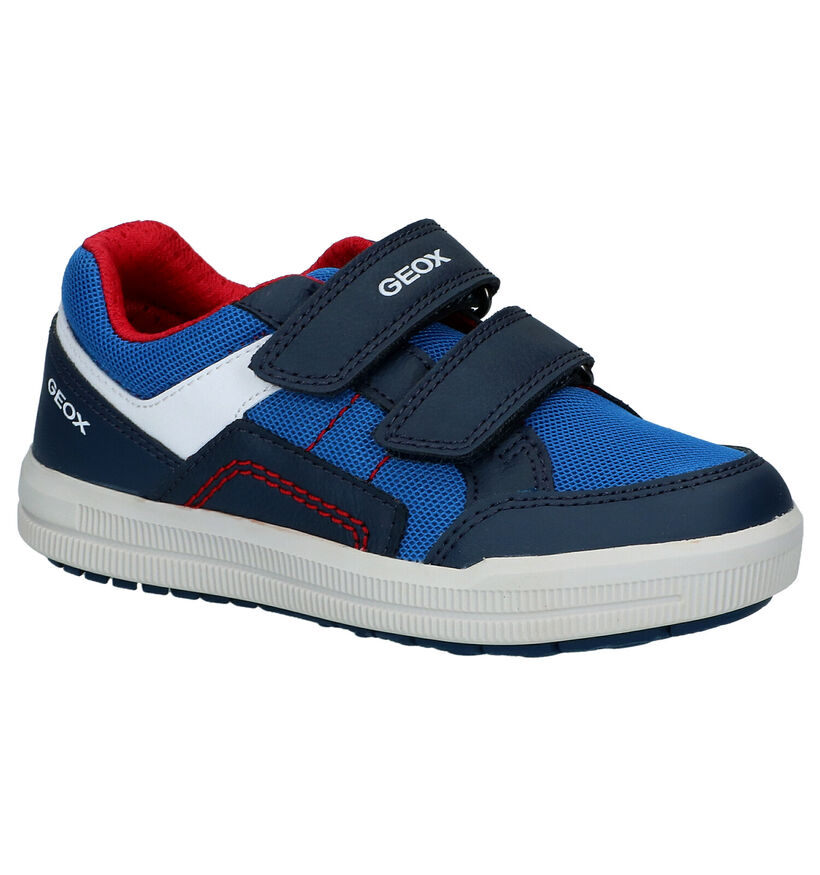 Geox Arzach Chaussures à velcro en Bleu en simili cuir (287071)