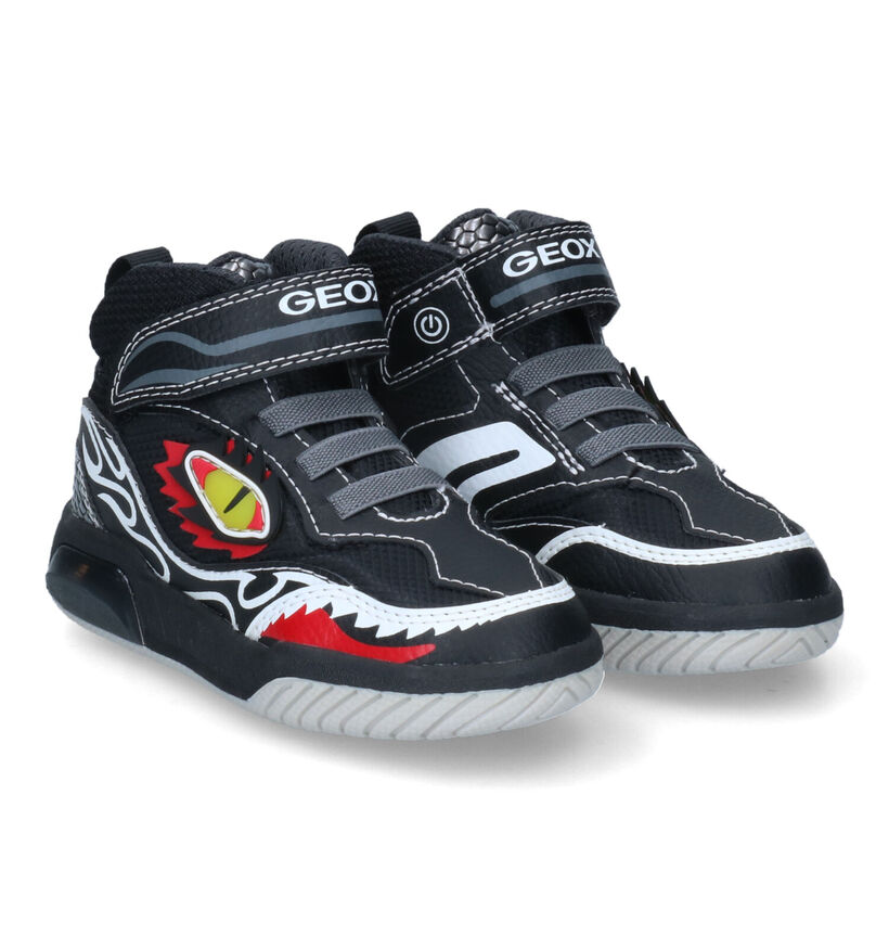 Geox Inek Baskets en Bleu pour garçons (312558) - pour semelles orthopédiques