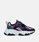 Posh by Poelman Baskets casual en Violet pour femmes (355541) - pour semelles orthopédiques