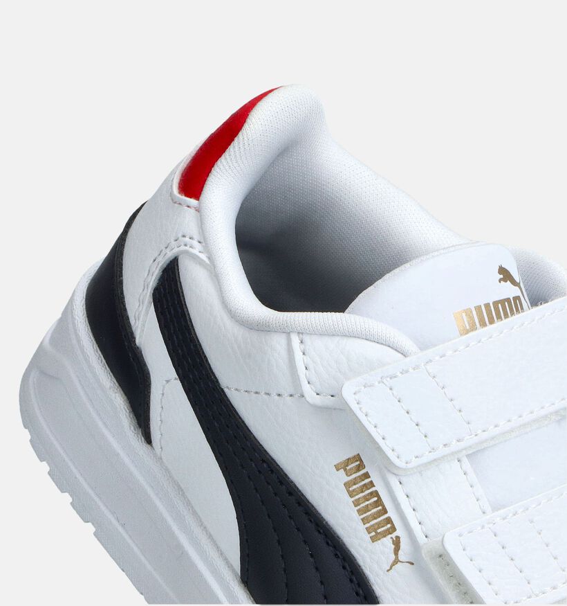 Puma Shuffle Downtown Witte Sneakers voor jongens, meisjes (359198) - geschikt voor steunzolen