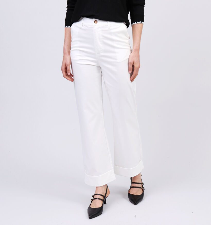 Rue Mazarine Dalas Witte Geklede broek voor dames (357918)