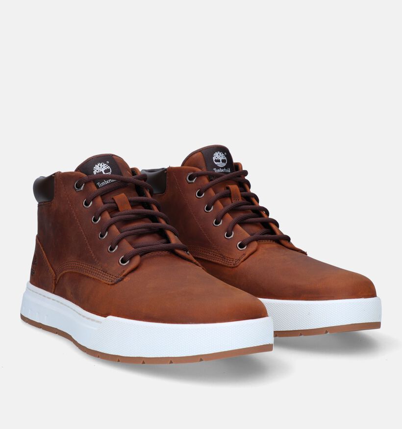 Timberland Maple Grove Bottines en Cognac pour hommes (328673) - pour semelles orthopédiques