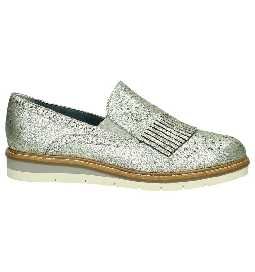 Tamaris Chaussures slip-on en Argent en cuir (189694)