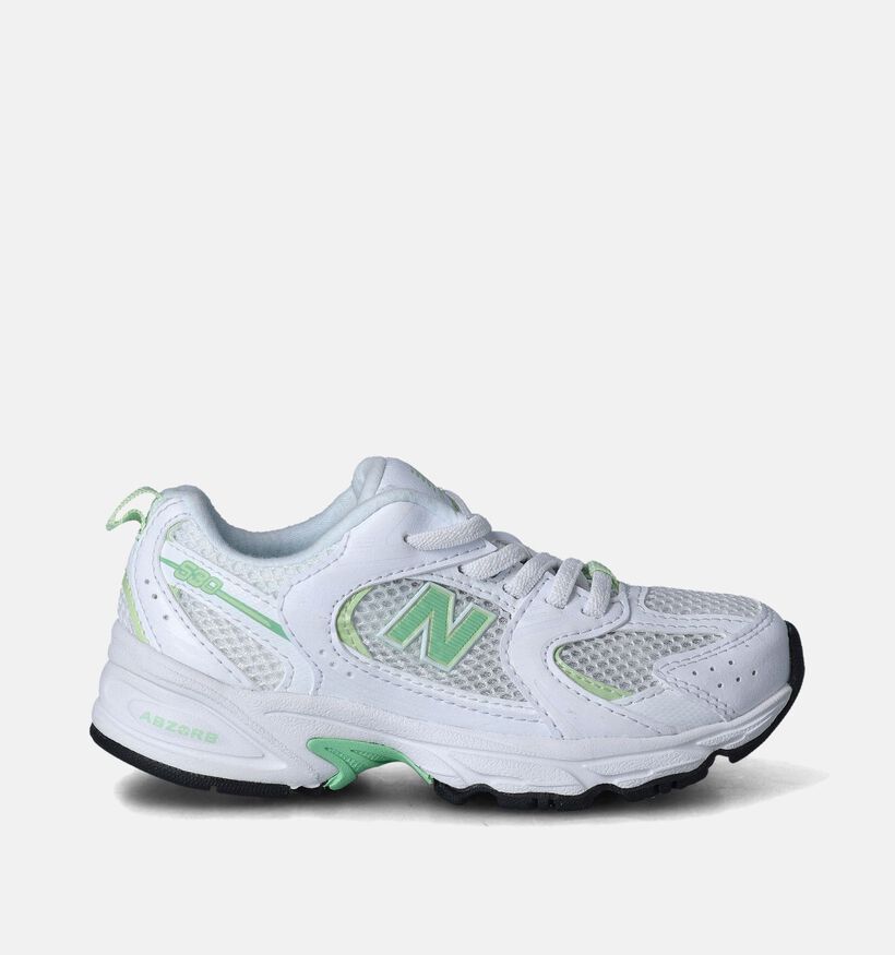 New Balance 530 Baskets en Blanc pour filles, garçons (350296) - pour semelles orthopédiques