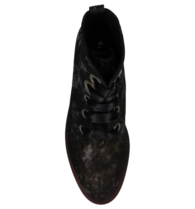 Sergio Turri Bottines à lacets en Noir en daim (233030)