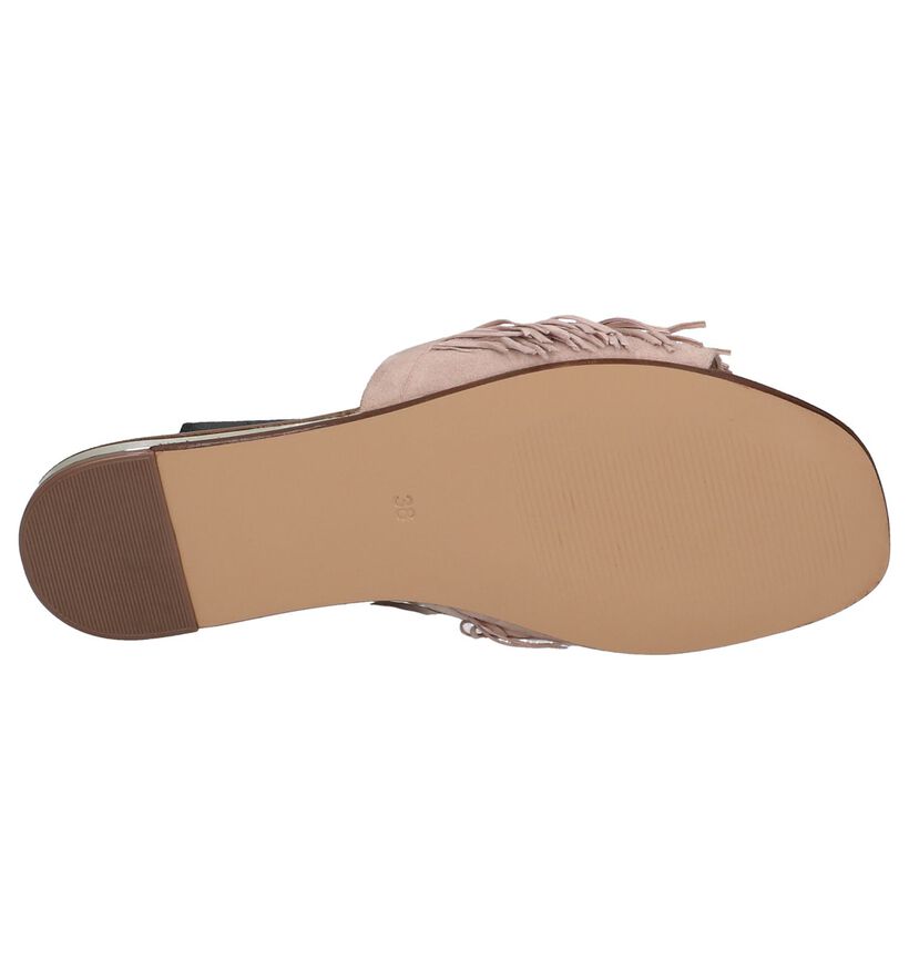 Tosca Blu Nu-pieds plates en Rose en daim (214131)