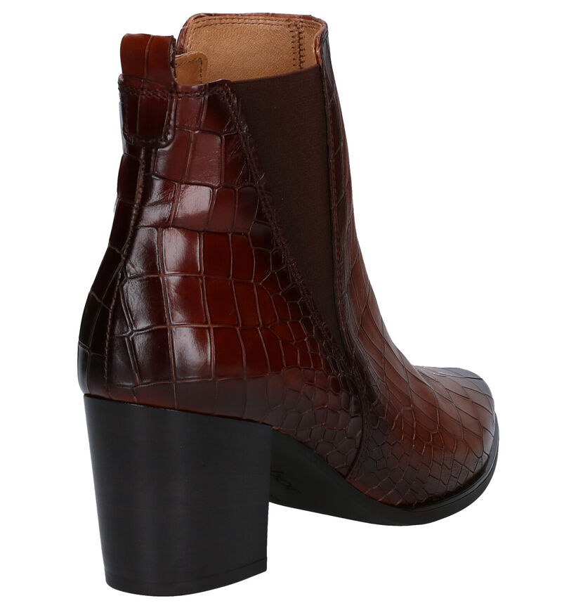 Gabor Cognac Western Laarsjes in leer (282419)