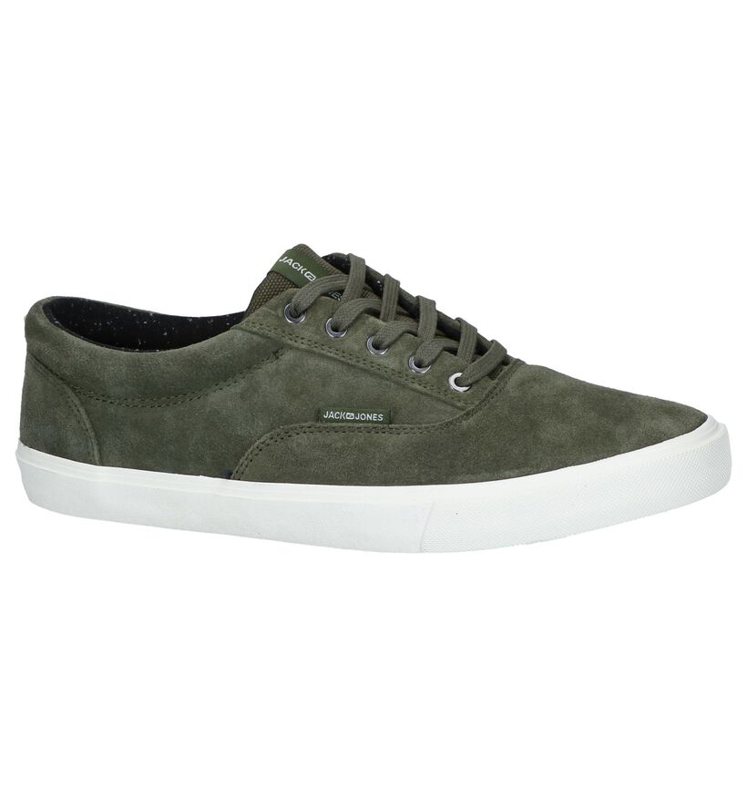 Kaki Casual Veterschoenen Jack & Jones Vision Suede in daim (240965)