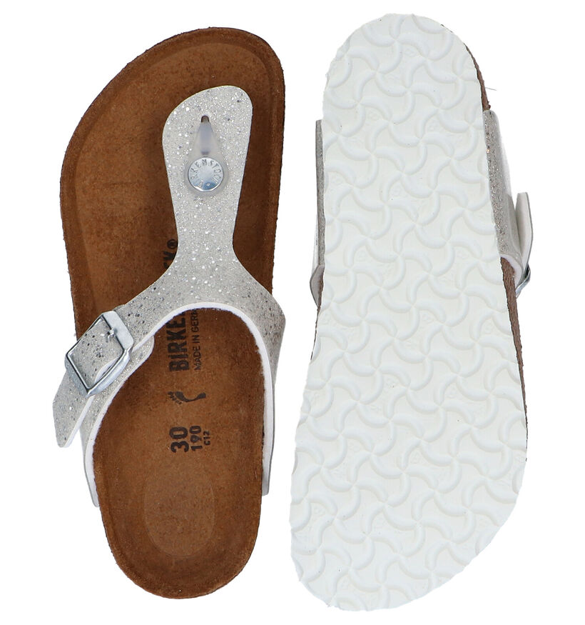 Birkenstock Gizeh BS Witte Teenslippers voor meisjes (338081)