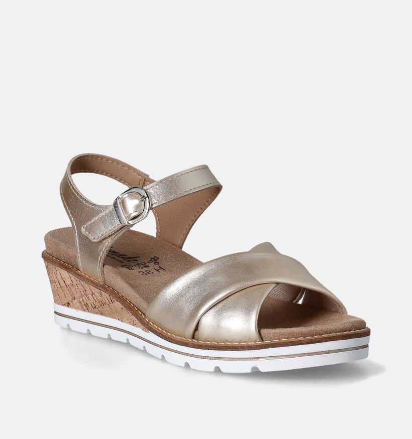 Solemade Klara Sandales pour semelles orthopédiques en Or pour femmes (355739) - pour semelles orthopédiques