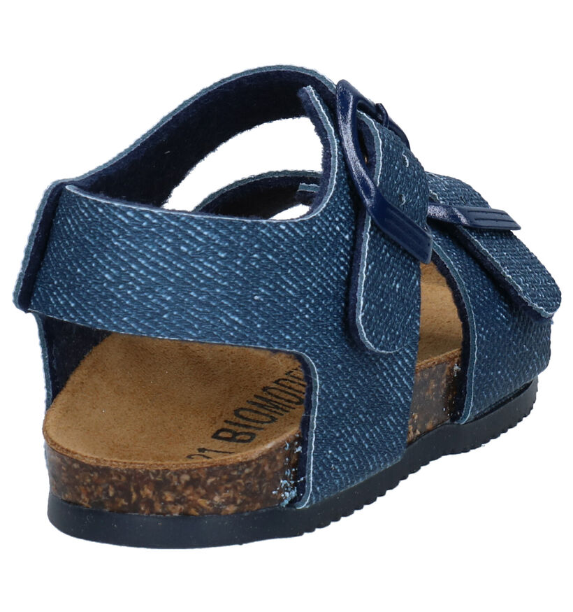 Biomodex Sandales en Bleu foncé en simili cuir (284499)