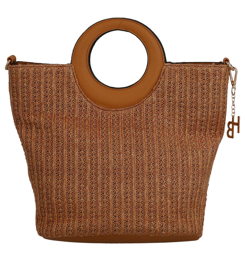 Hampton Bays Alex Cognac Handtas in stof (277928)