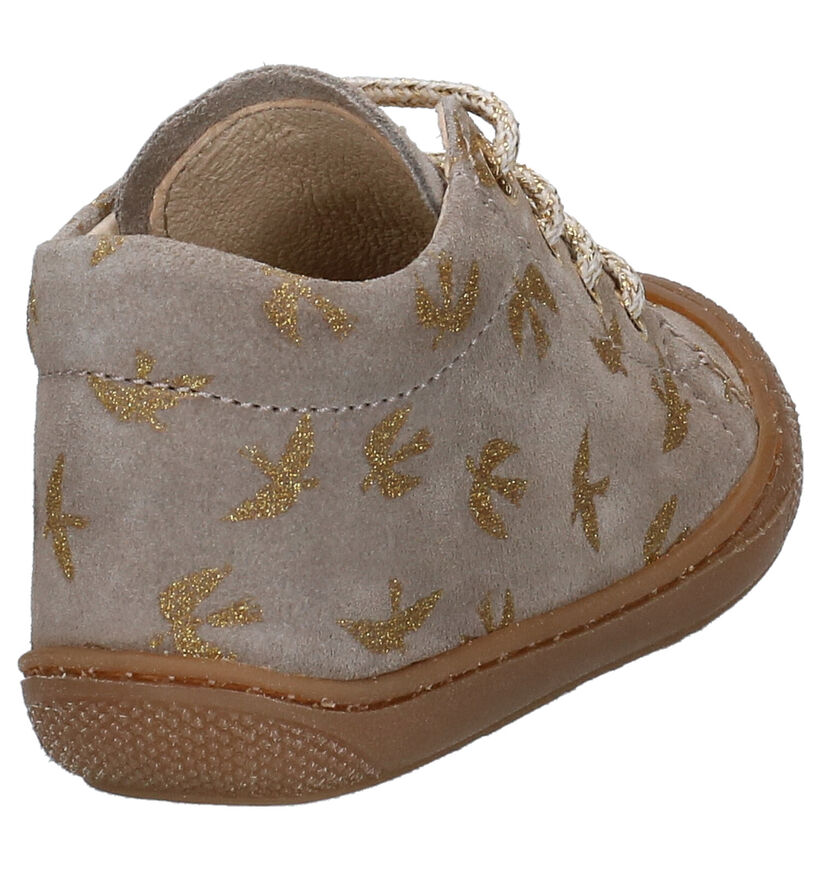 Naturino Cocoon Bruine Babyschoenen voor meisjes (331556) - geschikt voor steunzolen