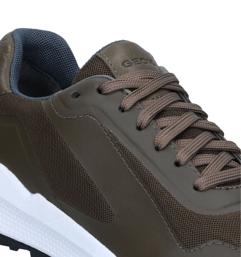 Geox PG 1X Witte Veterschoenen voor heren (326729) - geschikt voor steunzolen