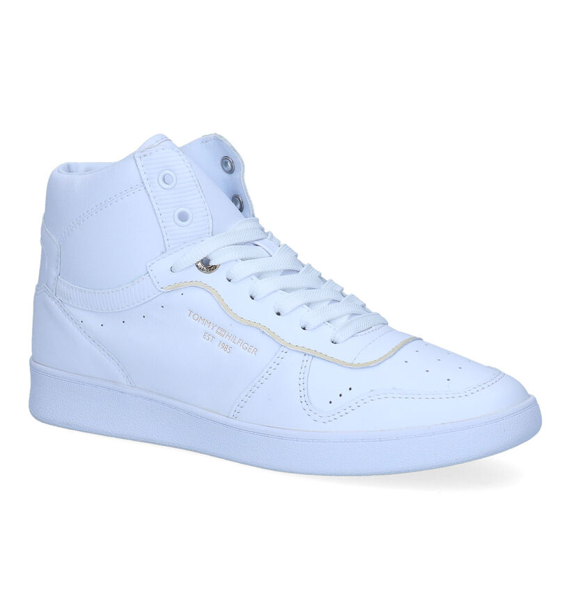 Tommy Hilfiger Baskets montantes en Blanc en cuir (295197)