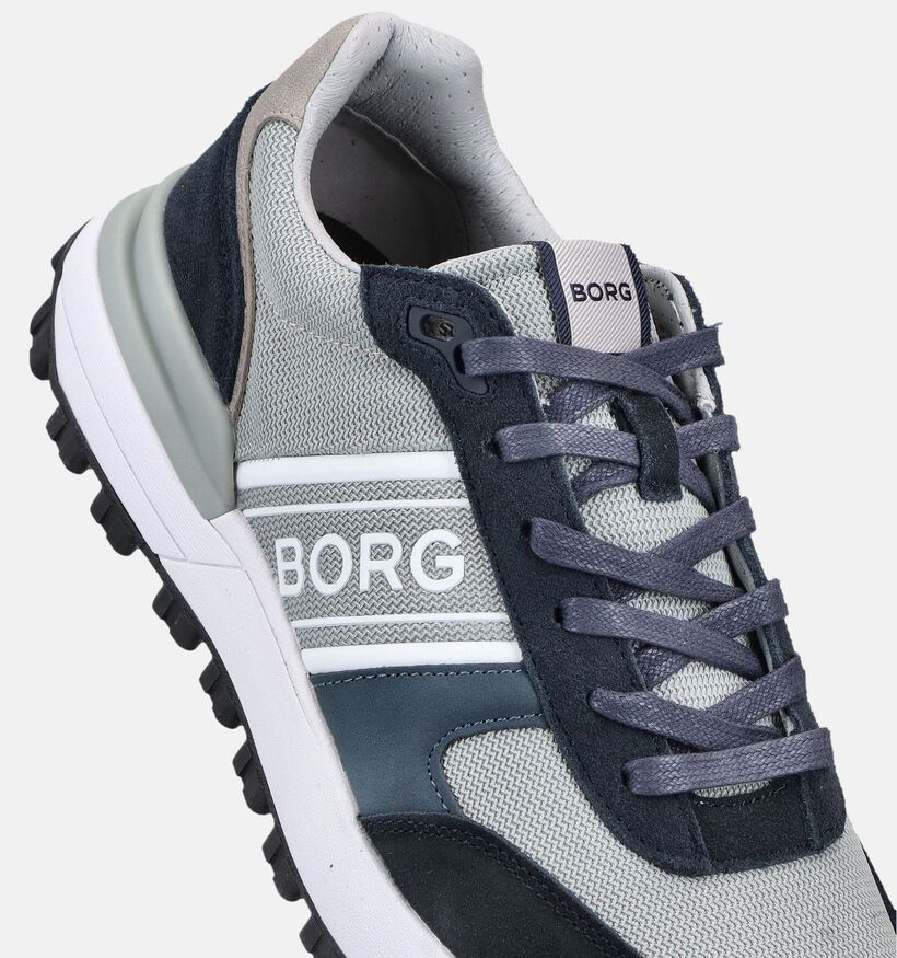 Bjorn Borg Suede Blauwe Sneakers voor heren (369023) - geschikt voor steunzolen