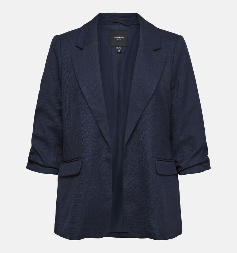 Vero Moda Curve Frida Blazer en Bleu pour femmes (378118)