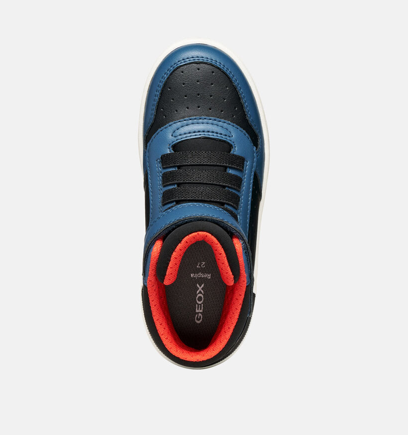 Geox Washiba Chaussures hautes en Bleu pour garçons (361951) - pour semelles orthopédiques