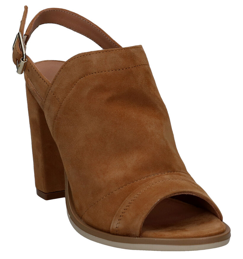 Gosh Sandales à talons en Cognac pour femmes (287440)