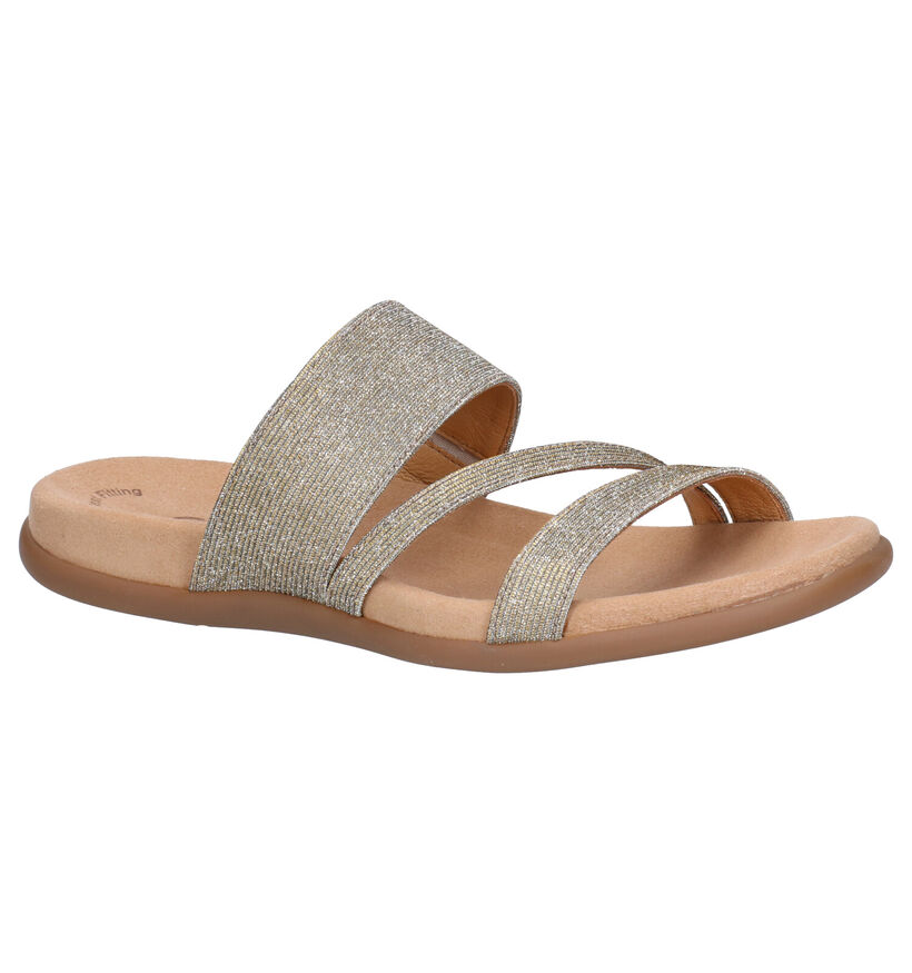 Gabor Best Fitting Gouden Slippers in stof (275611)