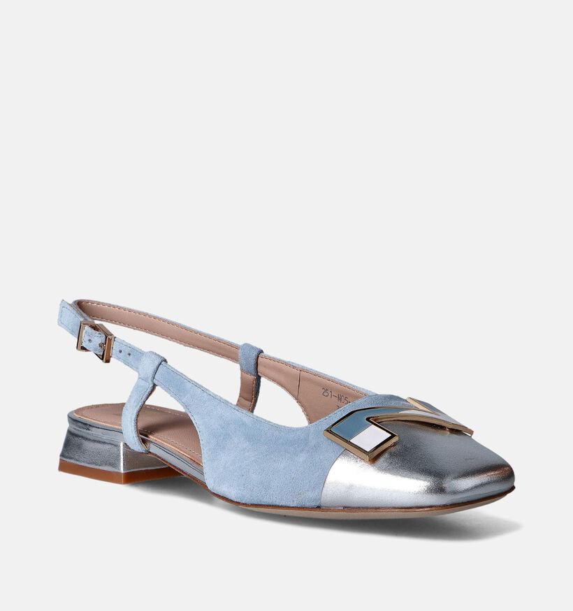 Nathan-Baume Escarpins slingback en Bleu Pastel pour femmes (356280)