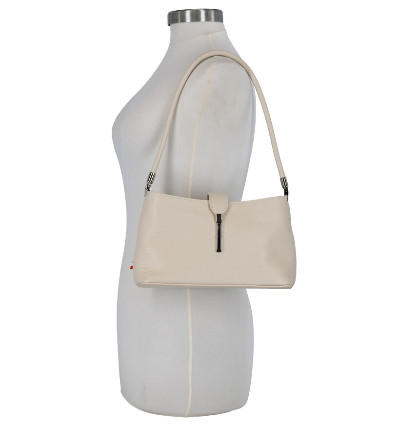 Time Mode Sac à bandoulière en Beige en cuir (277147)