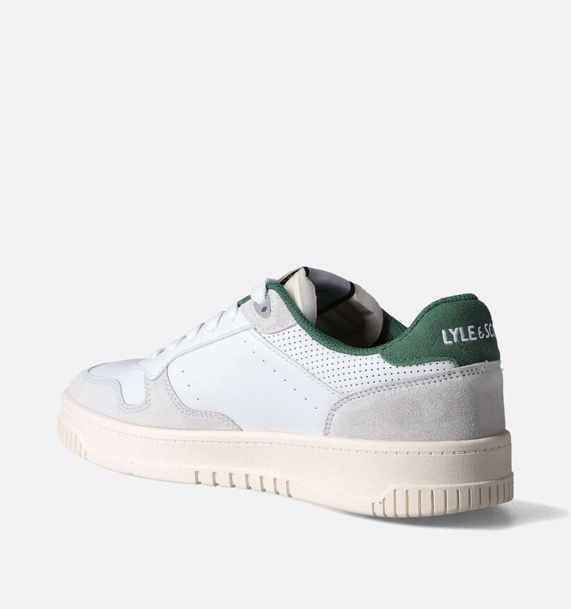 Lyle & Scott Culross Chaussures &agrave; lacets en Blanc pour hommes (354478) - pour semelles orthop&eacute;diques