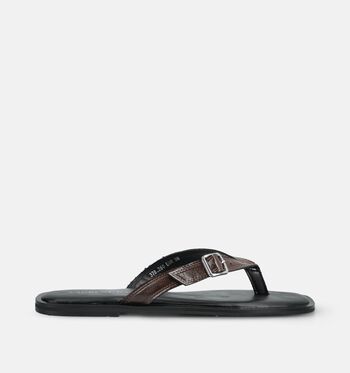 Laurent David Slippers Cognac/Bruin