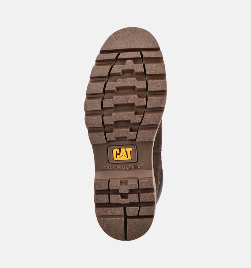Caterpillar Colorado 2.0 Boots &agrave; lacets en Brun fonc&eacute; pour hommes (377640) - pour semelles orthop&eacute;diques